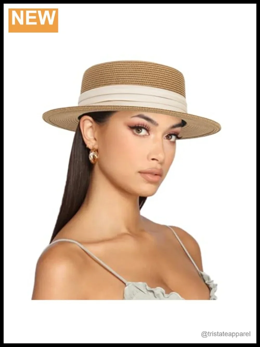 Wide Brim Straw Boater Hat Women Packable Foldable Summer Sun Hat Beach